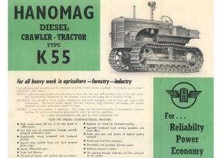 Hanomag K 55 - prospekt z epoki