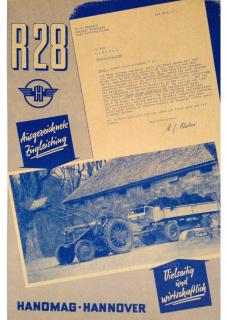 Tractor Hanomag R28
