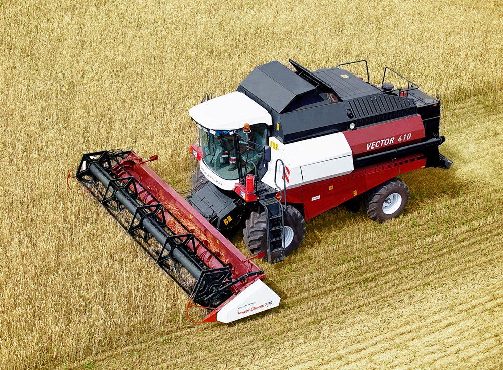Combines Rostselmash Vector 410