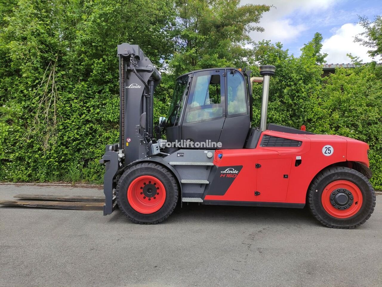 Diesel forklifts Linde H160D-02-1401 (Lack + Reifen NEU)