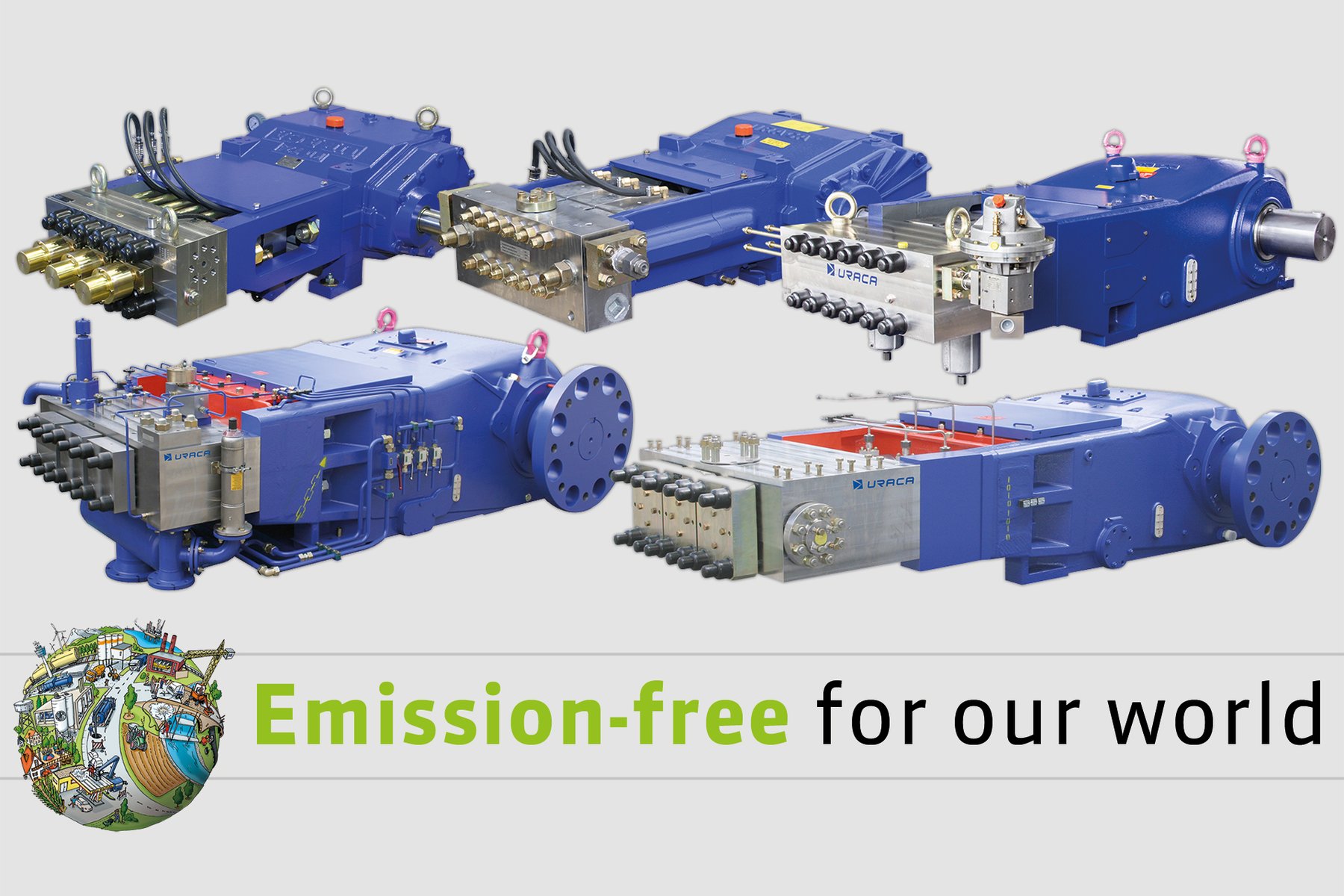 Sewer & vacuum equipment URACA GmbH & Co. KG Hochdruck-Plungerpumpen