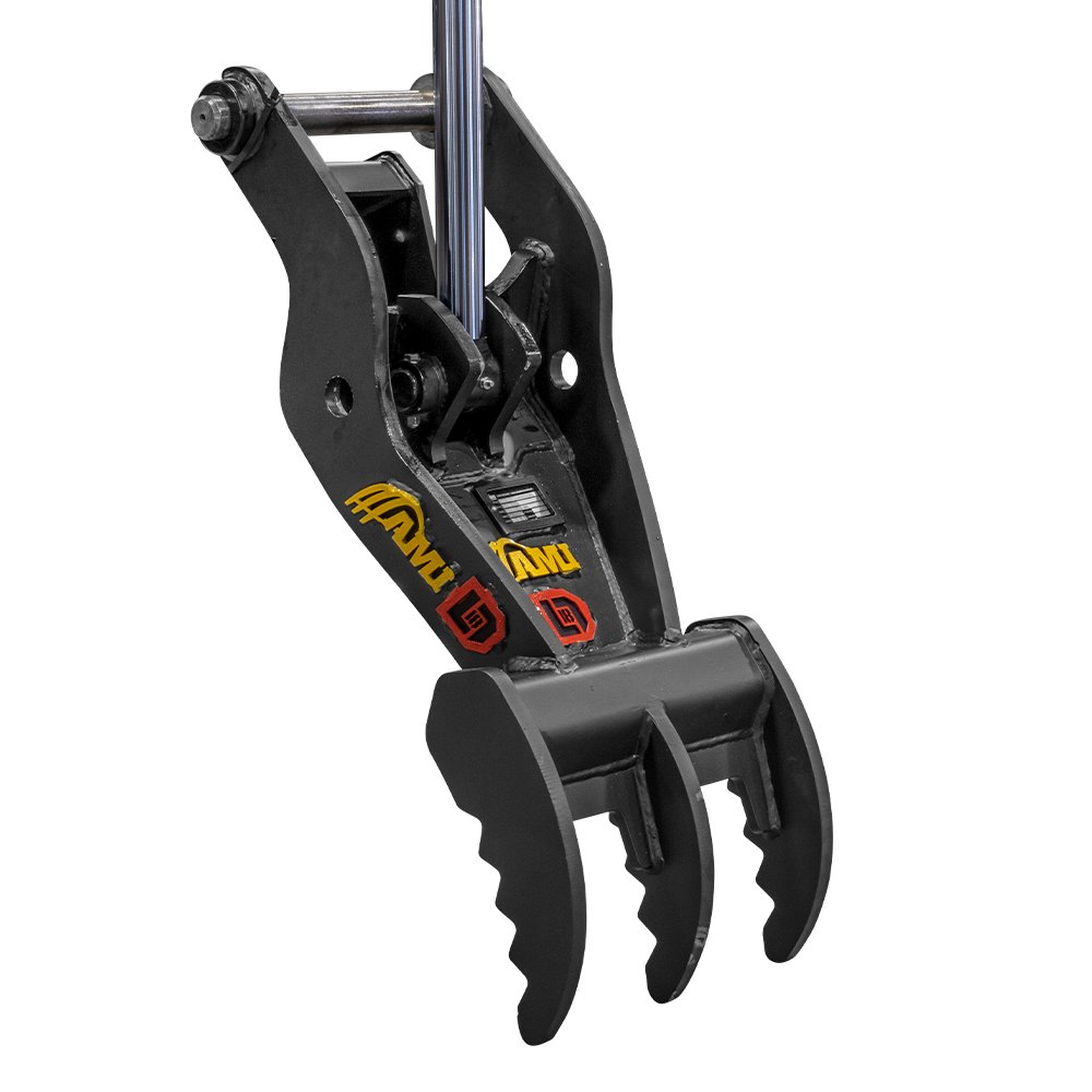 Excavator attachments AMI Attachments Extreme Service Stick Pivot Hydraulic Thumb