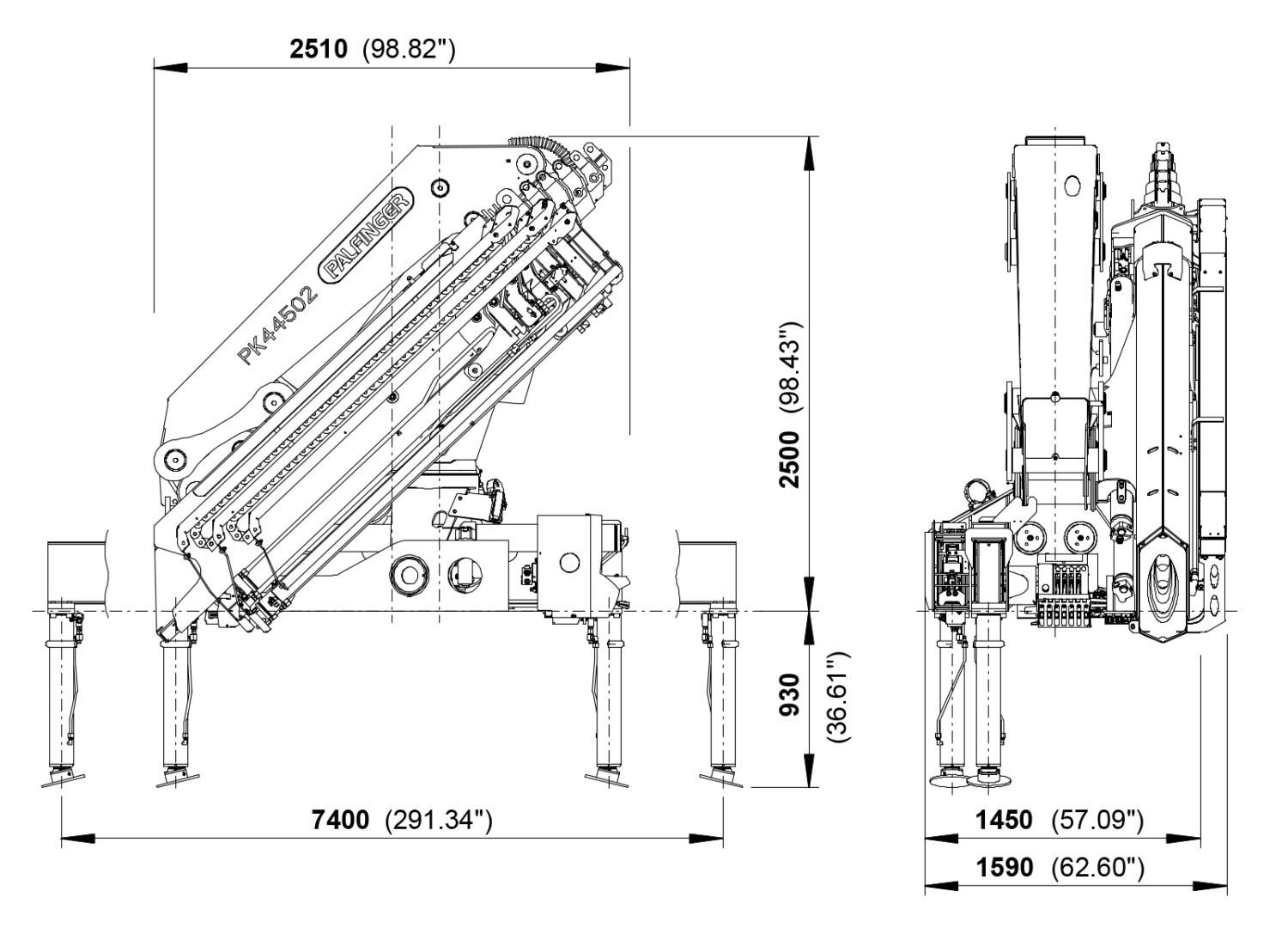 Crane Palfinger PK 44502