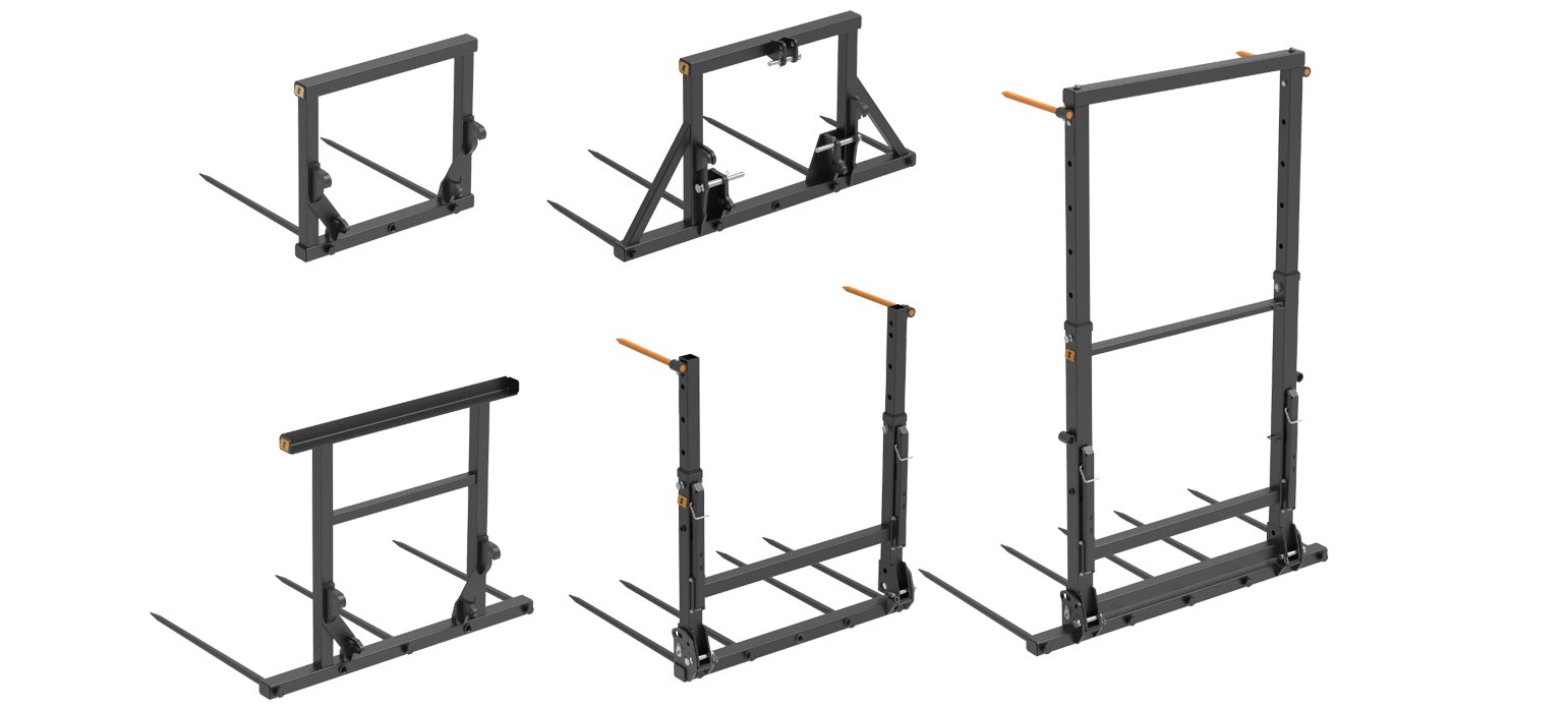 Pallet forks Quicke / Ålö Bale Fork S+ 115 BoH Folding tines