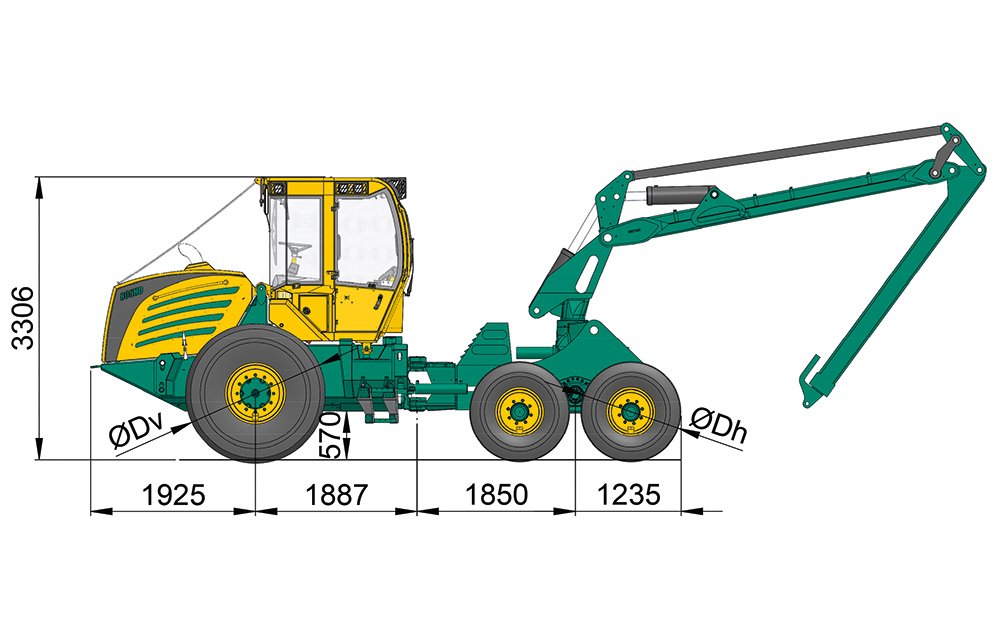 Harwestery HSM 805H1 6WD