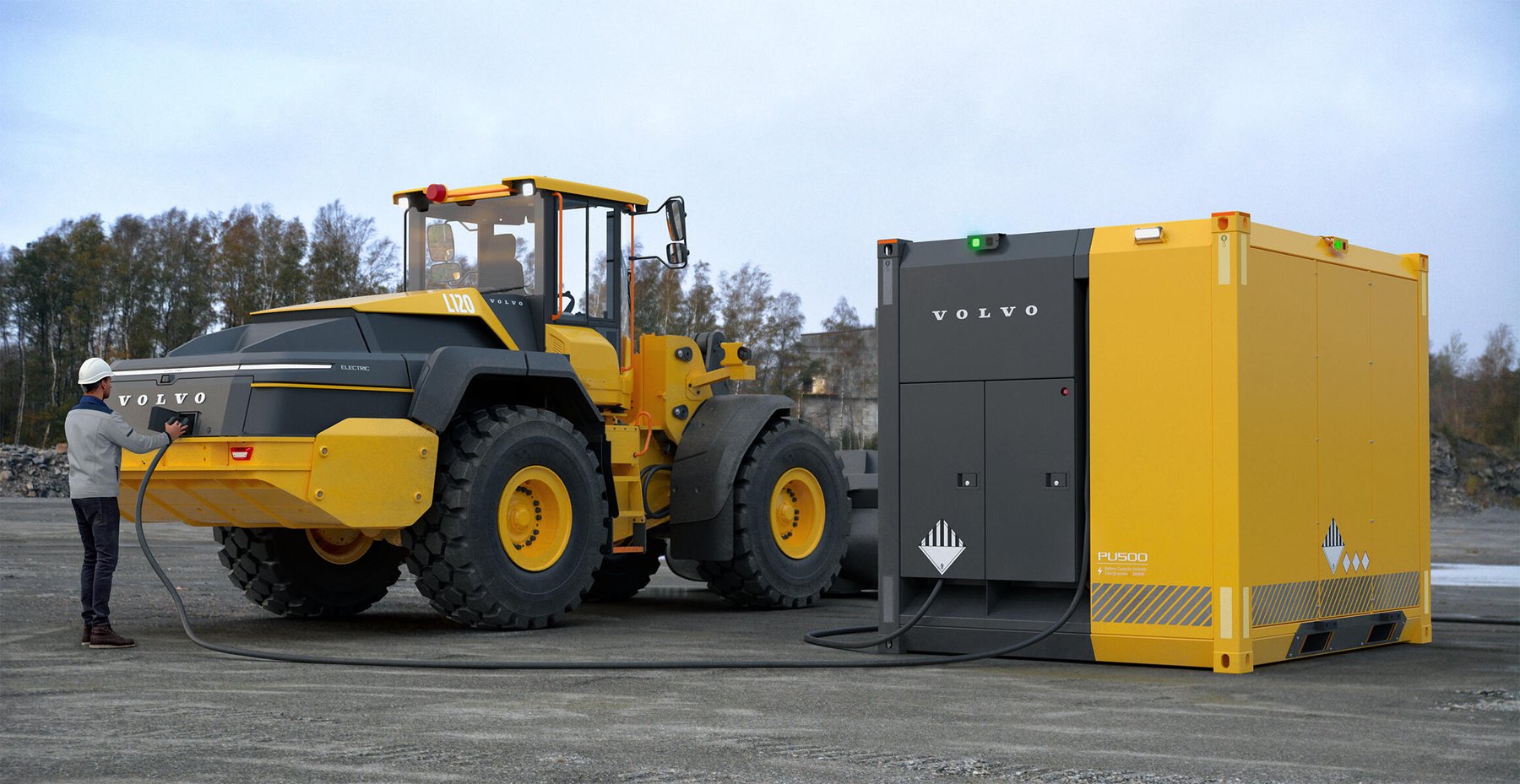 Excavator Volvo CE Mobile Charging Unit Volvo PU500