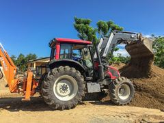 Valtra UM 355 backhoe