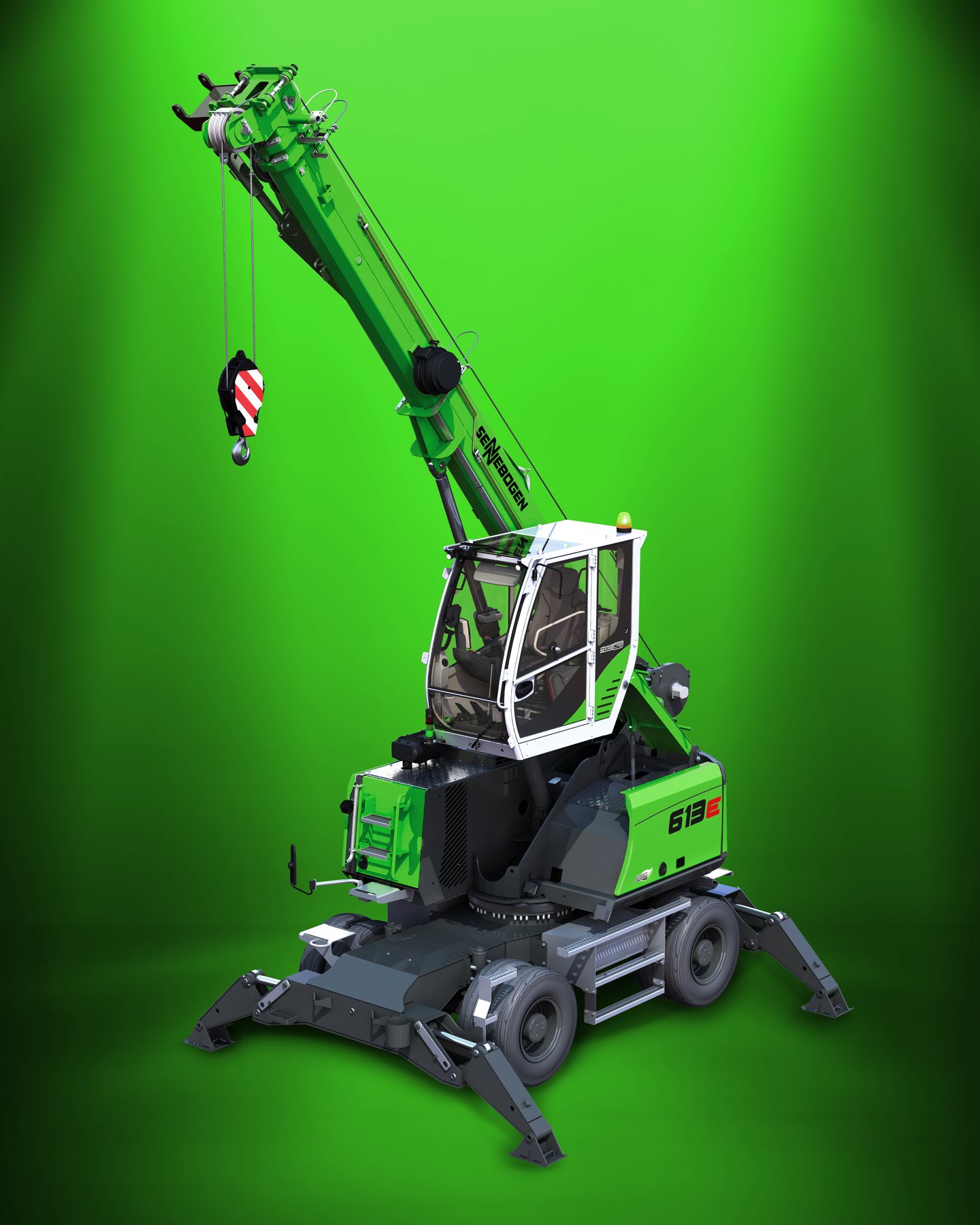 Crane Sennebogen Compact telescopic crane with 16 t load capacities