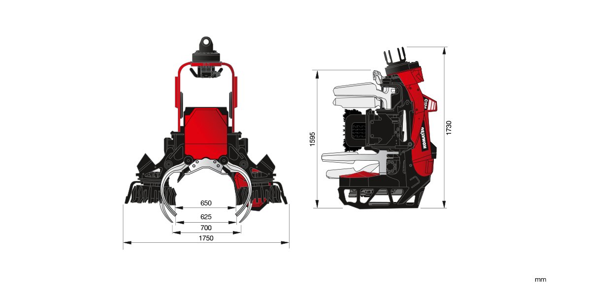 Forstmaschine Komatsu C124