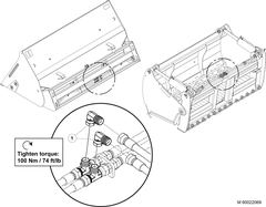 Quicke / Ålö So Easy adapter 6 holes Ø205 kit, 2x (Grey)