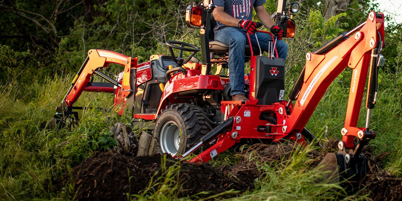 Excavator Massey Ferguson CR 100-90 backhoe