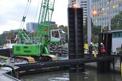 Sennebogen Duty Cycle Crane with 55 t load capacity for construction and quarrying