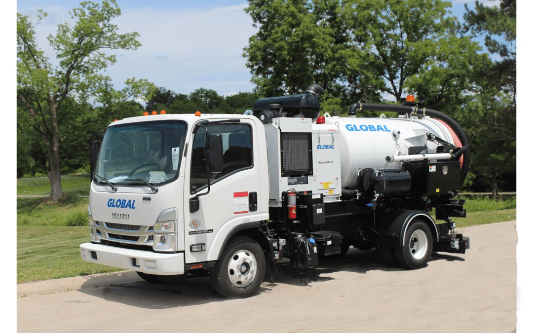 Airport equipment Global Ground Support 750 gallon lavatory truck