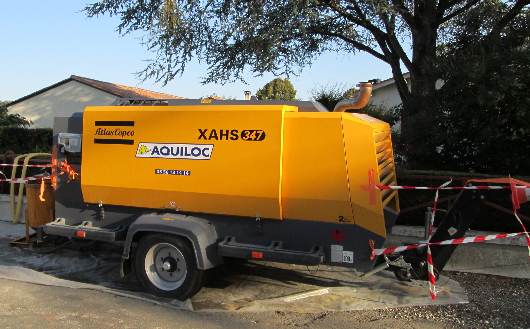 Trailer Atlas Copco XAHS 186