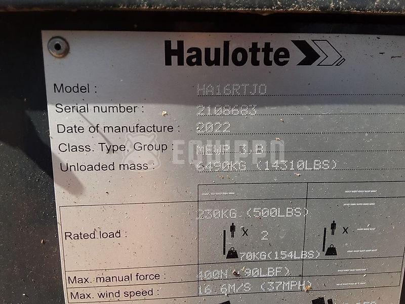 Aerial work platforms Haulotte HA12IP