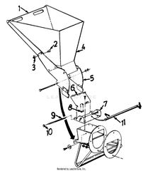 MTD 689-300 (240-645-134) - MTD Chipper Shredder (1990) (Home Depot)