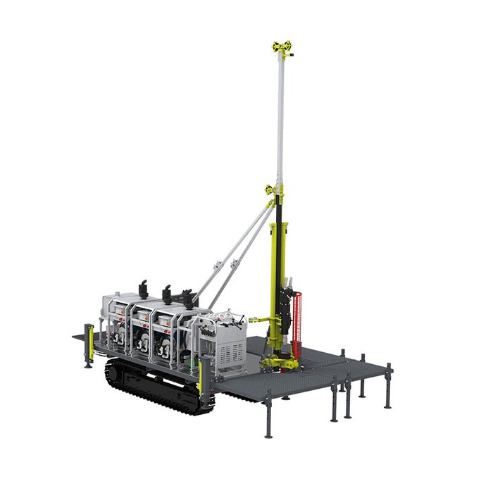 Rohrleitungsbau TRACTO-Technik Grundoram Mini Atlas
