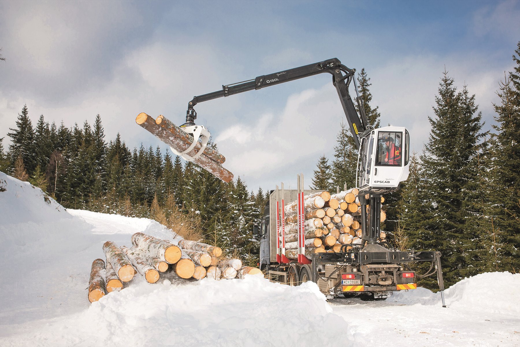 Krane & Arbeitsbühnen Palfinger Q 170 L Wood