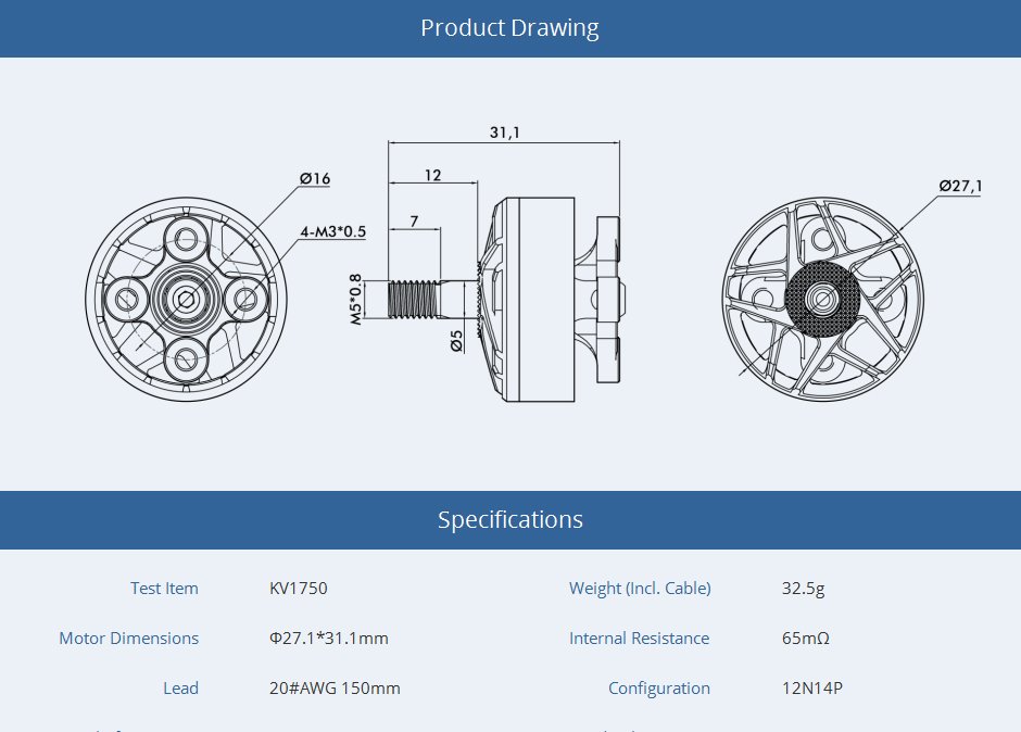 Brushless motors for drones T-MOTOR F60 PRO V 2207.5 KV1950