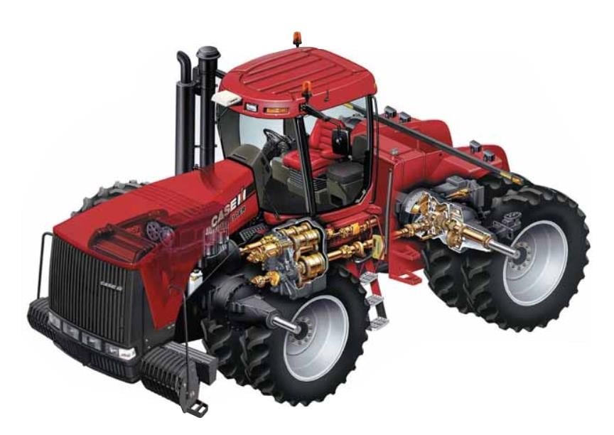 Tractor Case IH 485 Wheeled / Heavy-Duty / Quadtac 4WD