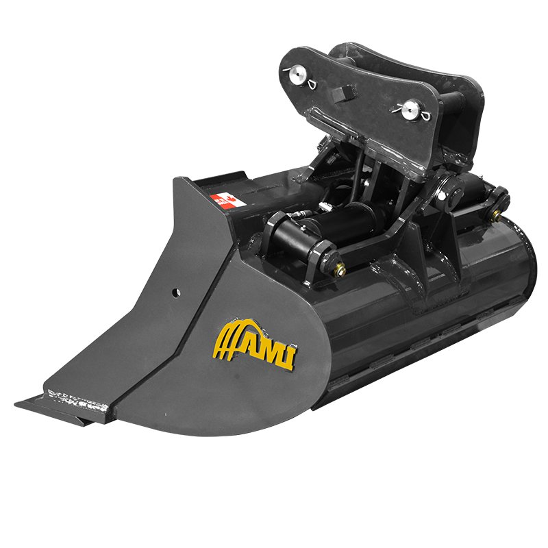 Buckets AMI Attachments High Capacity Hydraulic Tilt Ditch Cleaning Bucket