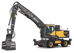 Volvo CE Wheeled Excavator EW240 Electric Material Handler