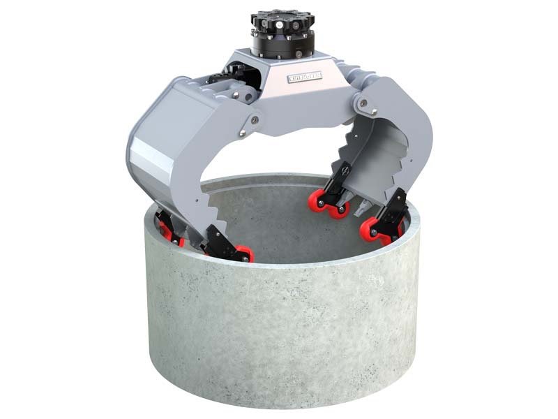 Grapples Kinshofer 4-Grip Greifervorrichtung für Gullideckel