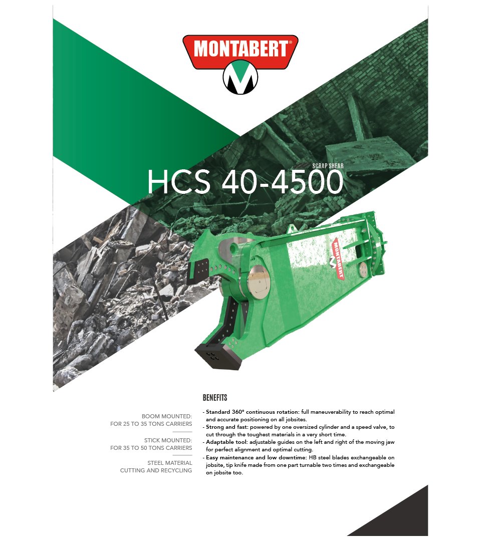 Montabert Demolition shear