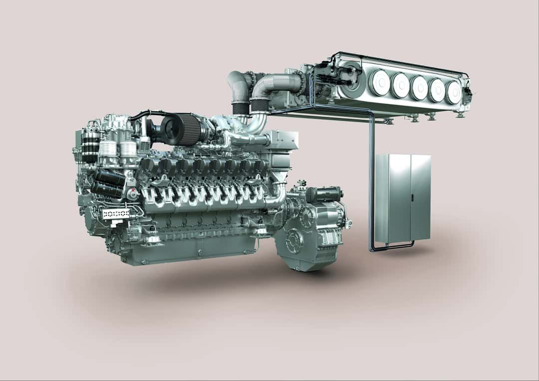 Diesel engine Rolls Royce Solutions 12V1600G80S 3D