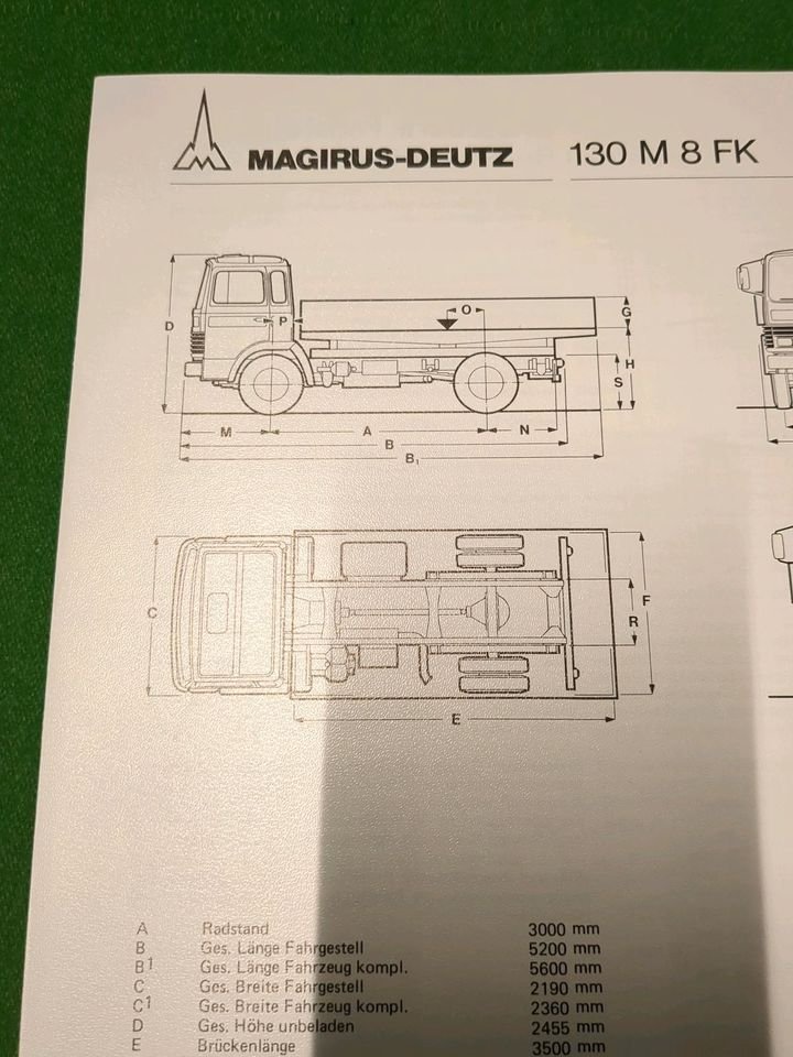 Truck Magirus Deutz MAGERIUS 130 M 8 FL