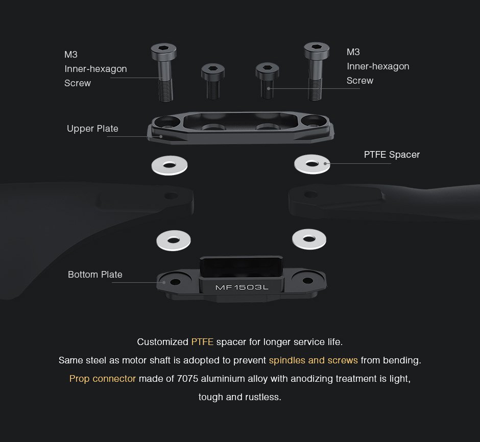 Propellers for drones T-MOTOR MF1503 Polymer Folding Propeller