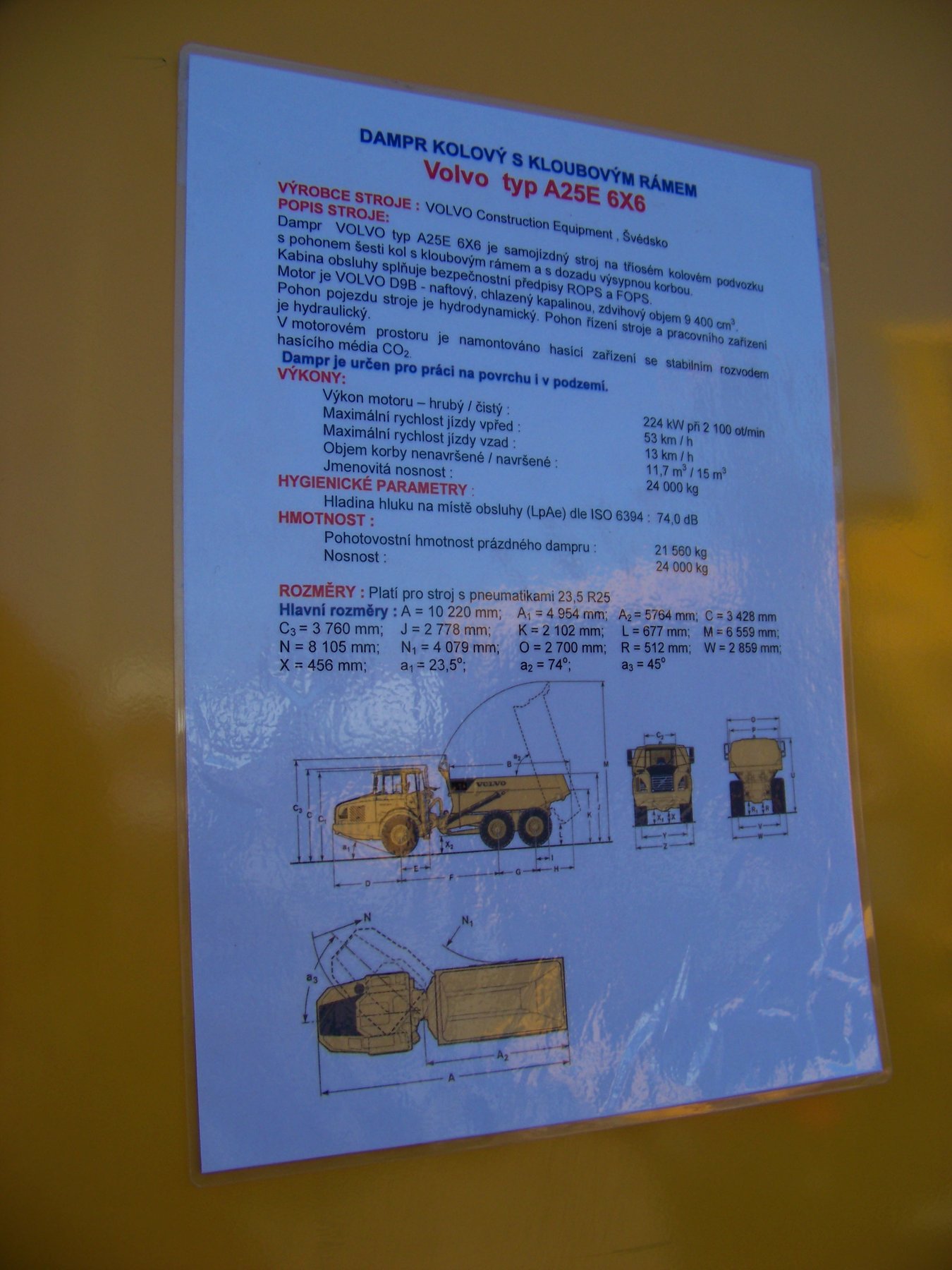 Mining machine Volvo A25E