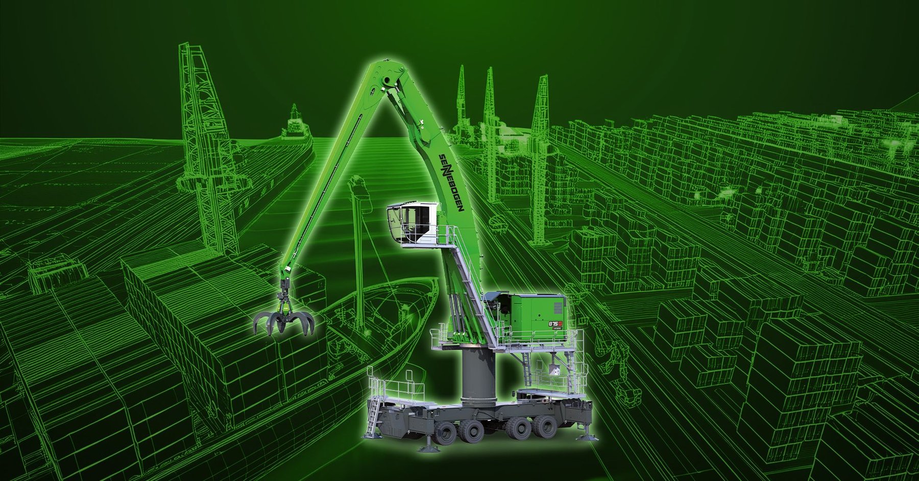 Crane Sennebogen The universal port MATERIAL handler: port logistics rethought!