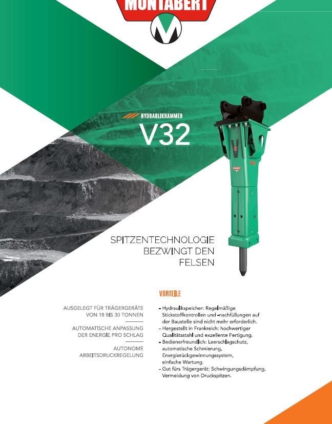 Hydraulic breakers Montabert V 32