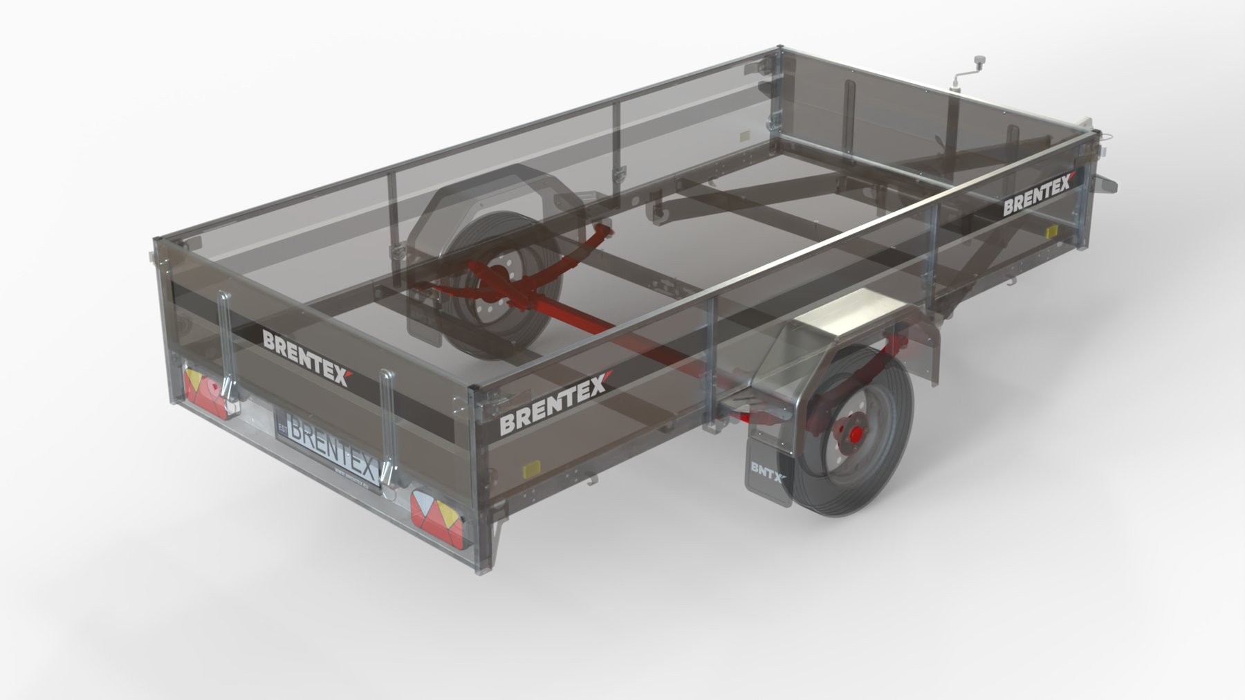 Car trailers up to 3.5 t Brentex-Trailer Bren-600BP10