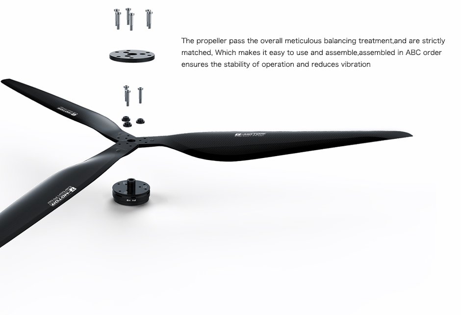 Propeller für Drohnen T-MOTOR G40x13.1 Glossy Carbon Fiber Propeller