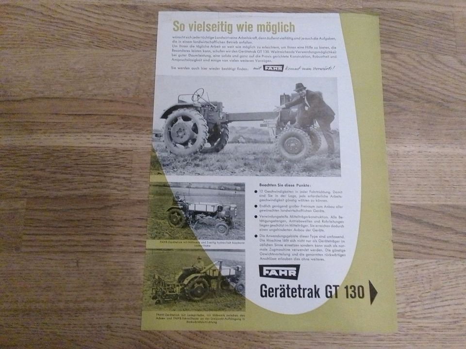 Tractor Fahr GT 130