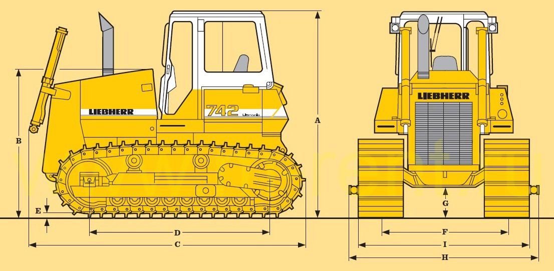 Planierraupen Liebherr PR 742 B-L Litr.