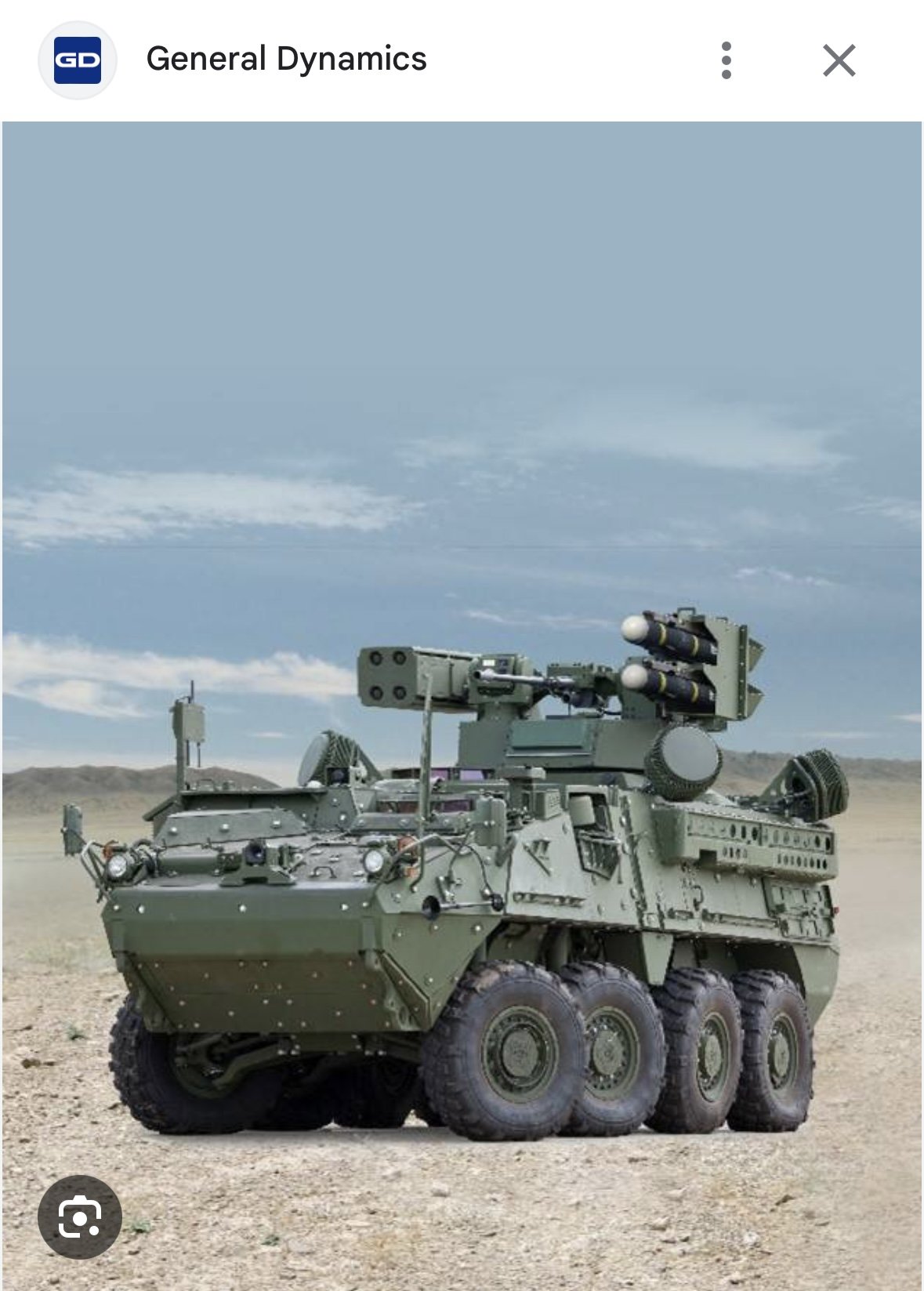Armoured vehicles General Dynamics Land Systems - GDLS STRYKER ICV