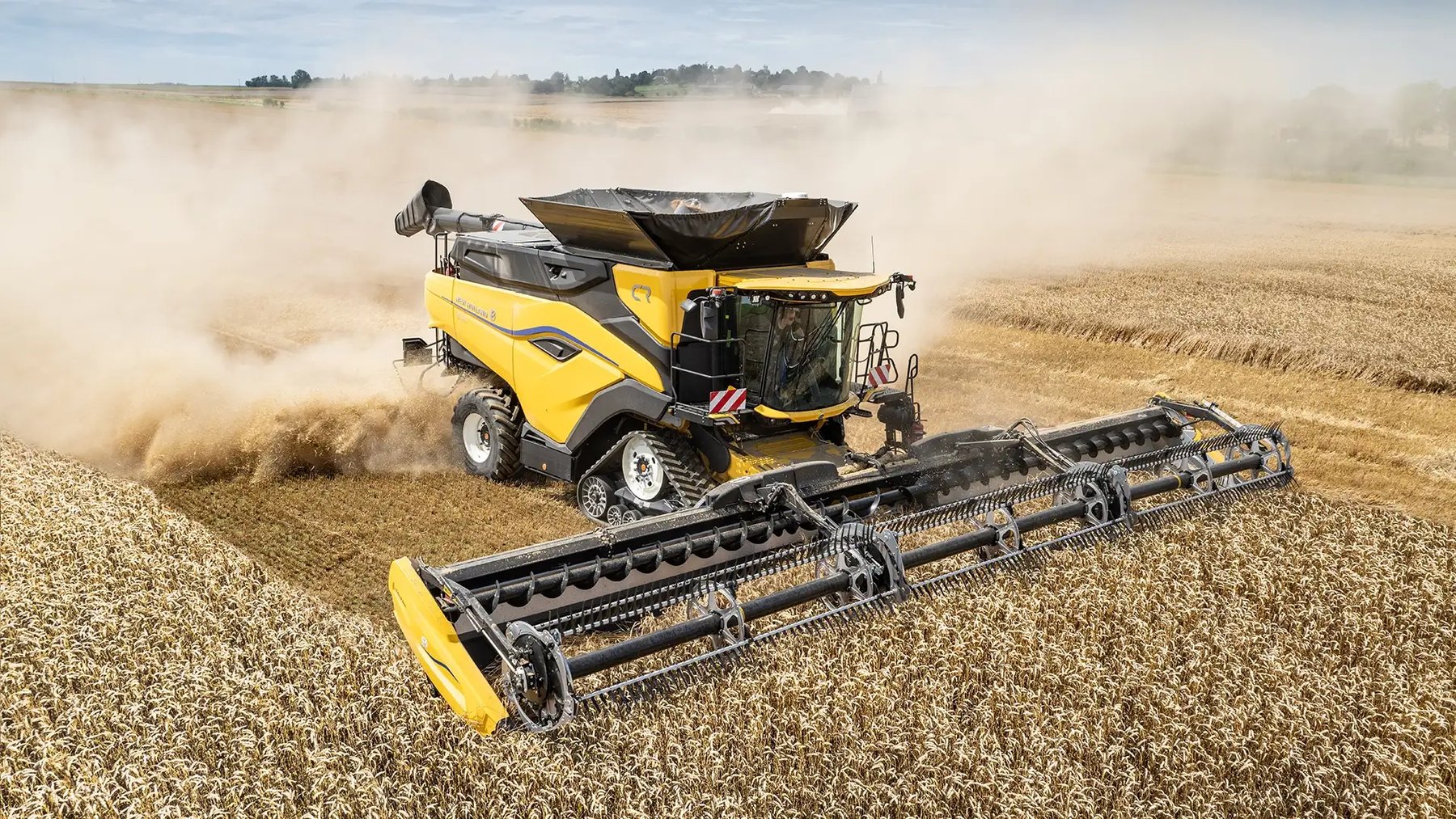 Precision farming New Holland Harvester automation & sensors