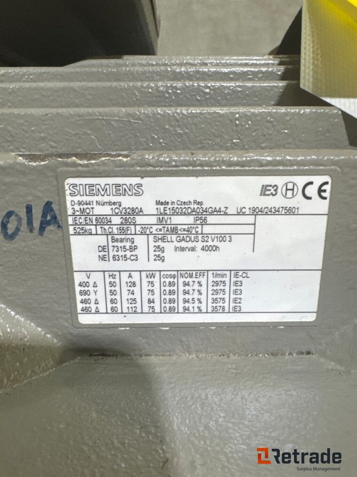 Electric motor Siemens 1PP9119-2XA92