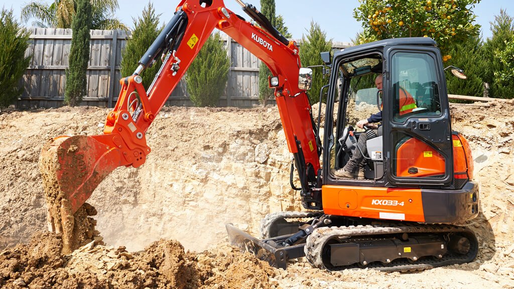 Mini excavators Kubota KX033-4HGX