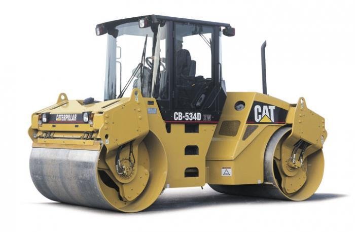 Road construction machine Caterpillar CB534DXW