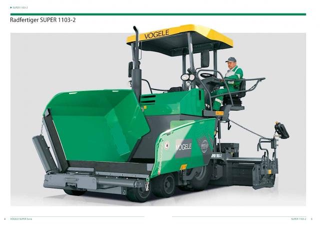 Asphalt pavers Vogele Super 1103-2