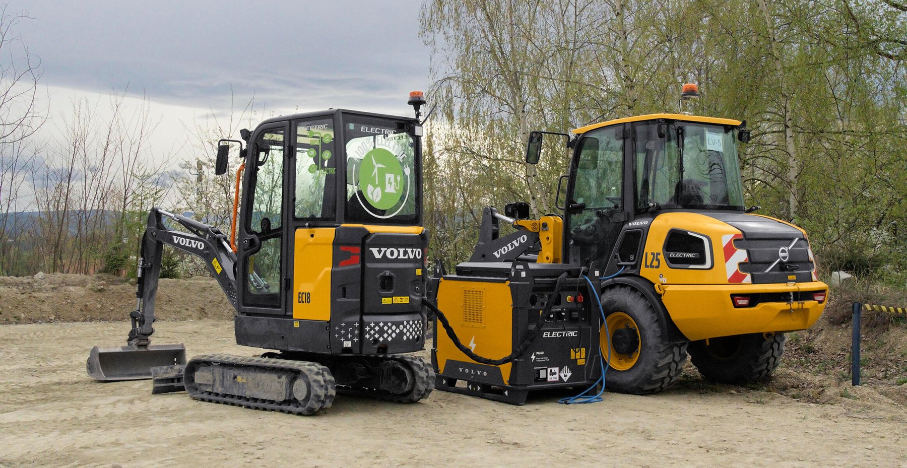 Excavator Volvo CE Mobile Charging Unit Volvo PU40