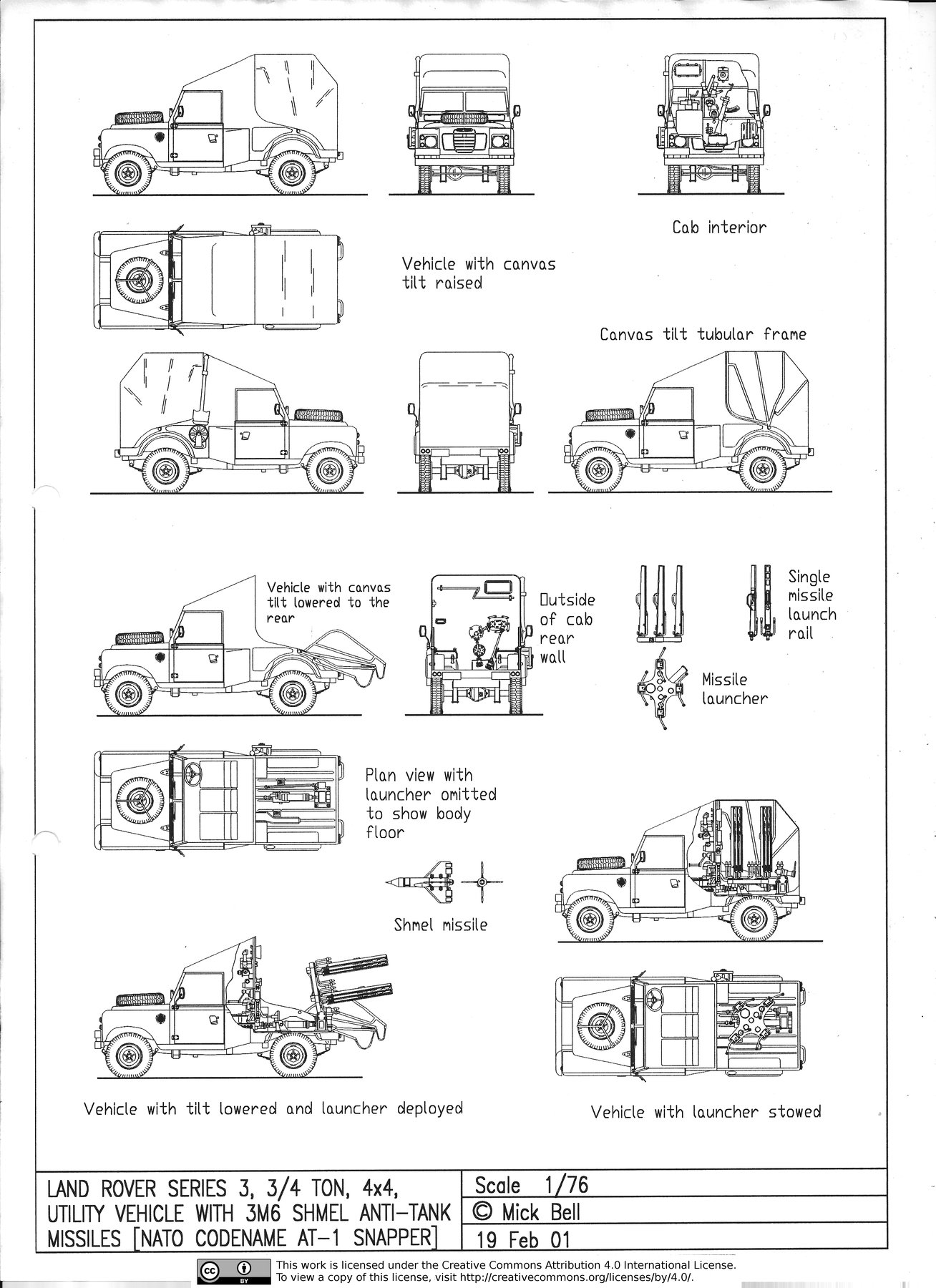 Van Land Rover 3/4 TON