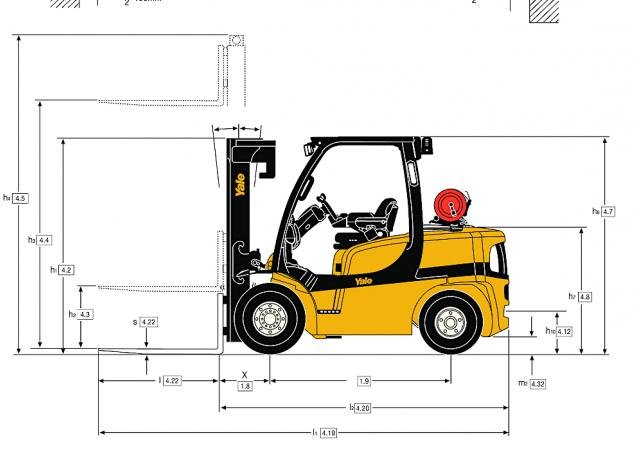 Forklift Yale GLP 45 SVX5