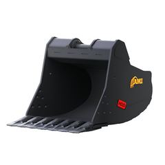 AMI Attachments Recessed Lug Heavy Duty Digging Bucket – Spade Tooth