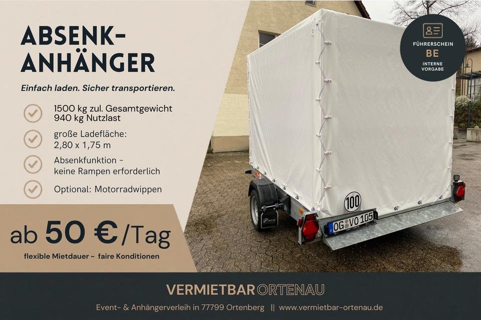 Trailer Van De Heyde 1500-B-2