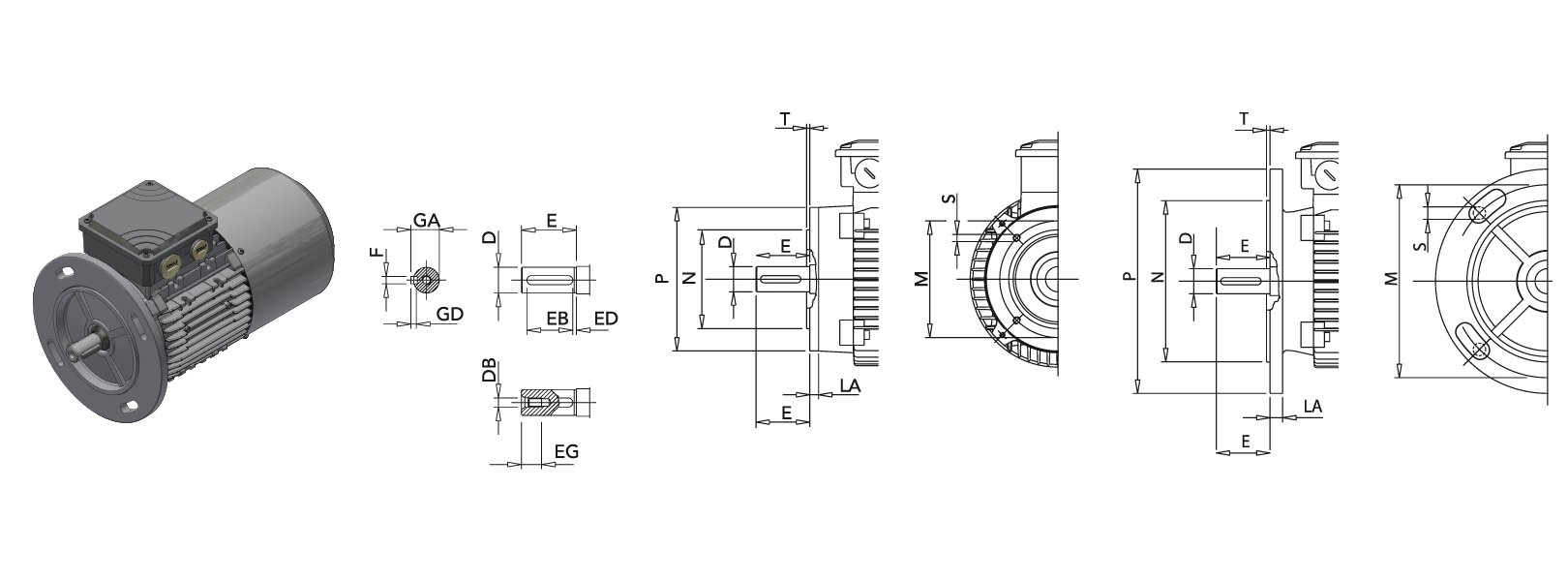 Electric motor Lafert AMHEBZ 112M AA4